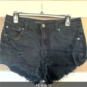 American Eagle Outfitters Women's Black Jean Shorts